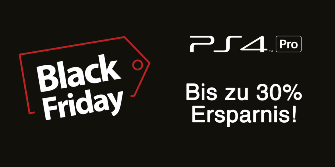 PlayStation 4 Pro – zum Black Friday um bis zu 30 Prozent reduziert