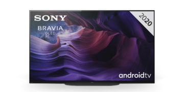 Sonys OLED-Fernseher mit 48 Zoll Bilddiagonale in der Frontalansicht.
