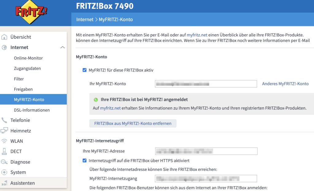 Moderne Router wie die Fritz!Box von AVM erlauben die Einrichtung einer VPN-Verbindung, etwa über den Dienst MyFritz.