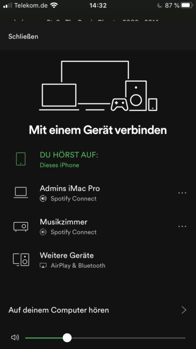 Spotify Connect Geräte