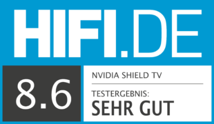 HIFI.DE Testsiegel für Nvidia Shield TV