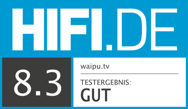 HIFI.DE Testsiegel für Waipu TV
