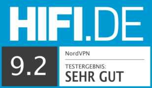 HIFI.DE Testsiegel für NordVPN