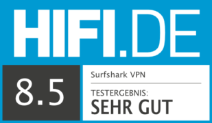 HIFI.DE Testsiegel für Surfshark VPN