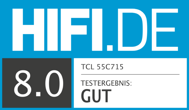 HIFI.DE Testsiegel für TCL C715