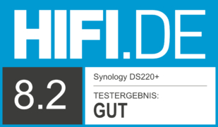 HIFI.DE Testsiegel für Synology DS220+