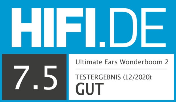HIFI.DE Testsiegel für Ultimate Ears Wonderboom 2