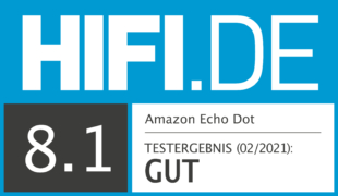 HIFI.DE Testsiegel für Amazon Echo Dot