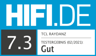 HIFI.DE Testsiegel für TCL Raydanz