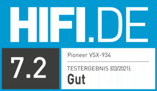 HIFI.DE Testsiegel für Pioneer VSX-934