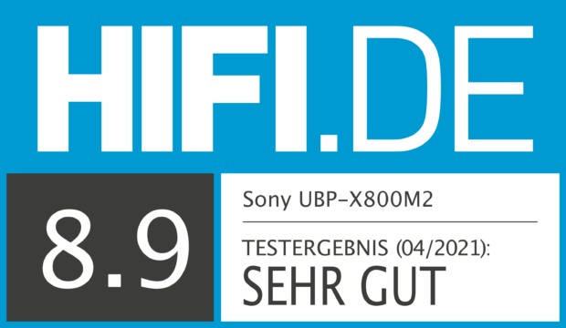 HIFI.DE Testsiegel für Sony UBP-X800M2