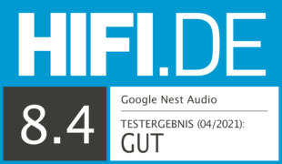 HIFI.DE Testsiegel für Google Nest Audio