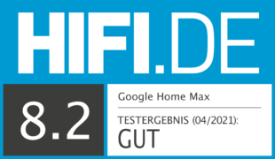 HIFI.DE Testsiegel für Google Home Max