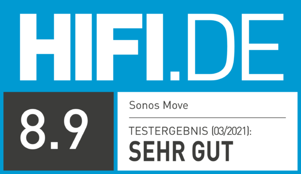 HIFI.DE Testsiegel für Sonos Move