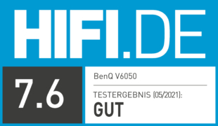 HIFI.DE Testsiegel für BenQ V6050