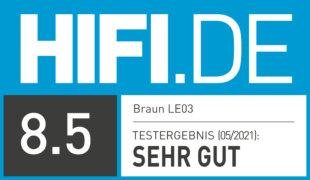HIFI.DE Testsiegel für Braun LE03