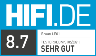 HIFI.DE Testsiegel für Braun LE01