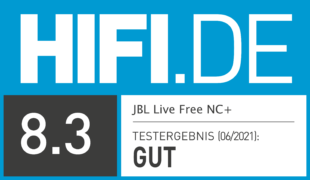 HIFI.DE Testsiegel für JBL Live Free NC+