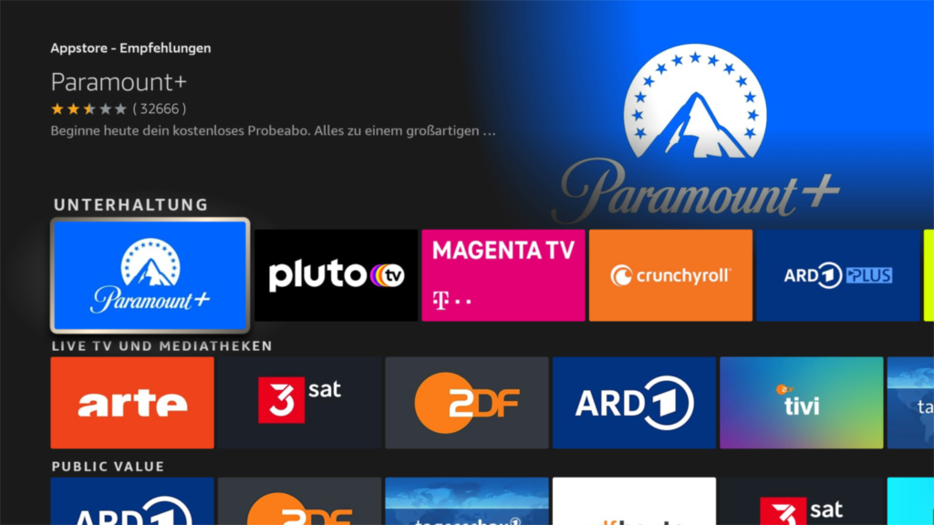 Fire TV Sticks Betriebssystem Fire OS