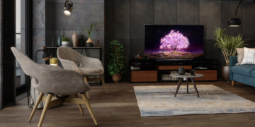 LG OLED TV im Wohnzimmer