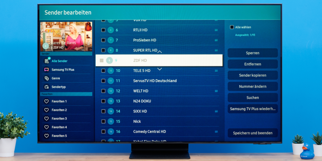 Sender sortieren bei Samsung Fernsehern So gehts! HIFI.DE