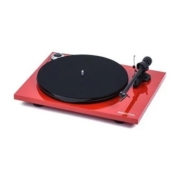Pro-Ject Essential III Plattenspieler (Ortofon OM10) (rot hochglanz)