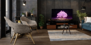 LG OLEDC17 im Wohnzimmer