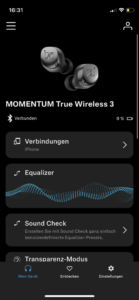 App Sennheiser Momentum True Wireless 3