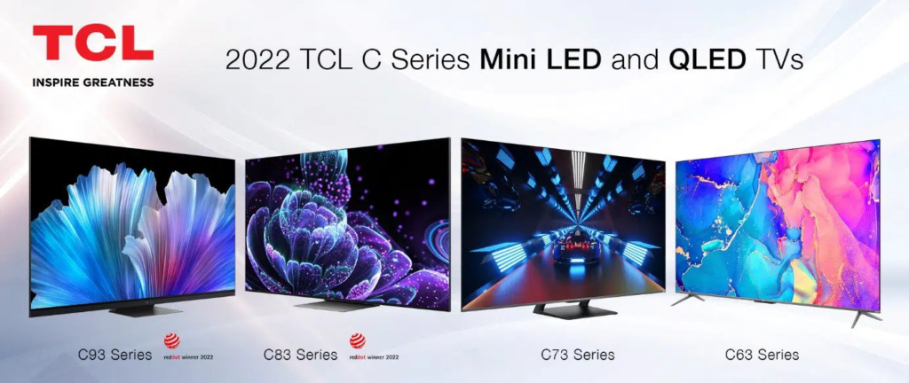Die TCL C-Serie umfasst mit den C83 und C93 auch Mini-LED-Modelle. 
