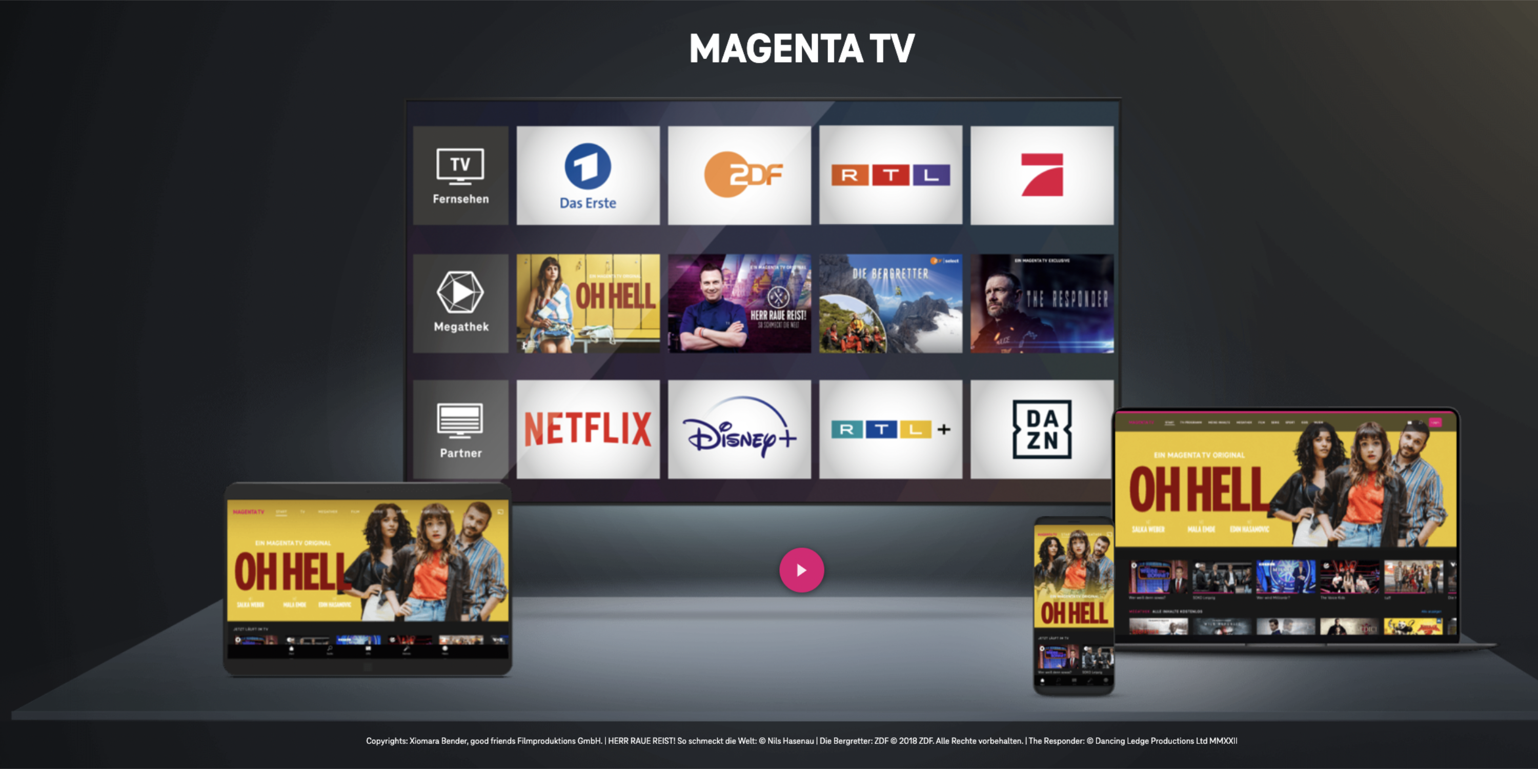 RTL+: Ab sofort für Vodafone-Kunden mit GigaTV als App verfügbar - 4K Filme