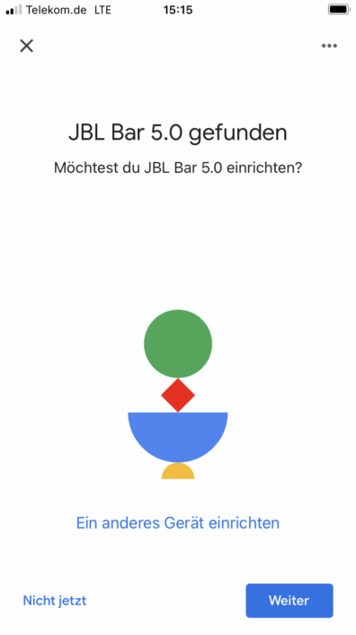 JBL Bar 5.0 MultiBeam Google Home Screenshot 1