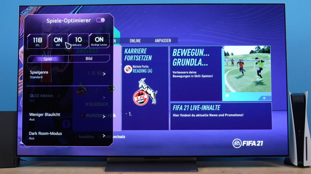 LG Game Optimizer - für Gamer*innen wichtig beim Fernseher mit dem besten Bild