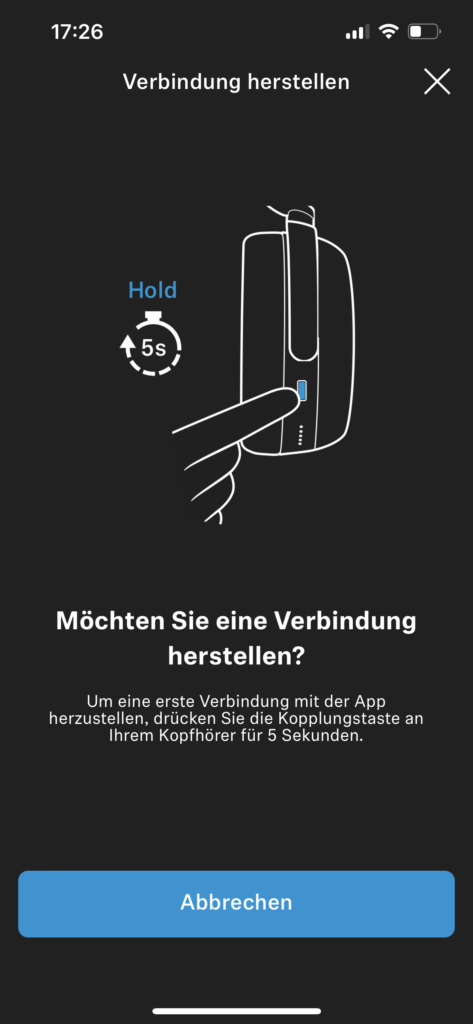 Sennheiser Momentum 4 Wireless App: Bluetooth verbinden