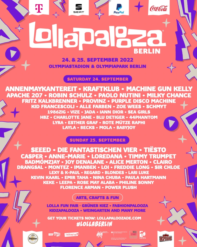 Lollapalooza 2022 Berlin Line-up