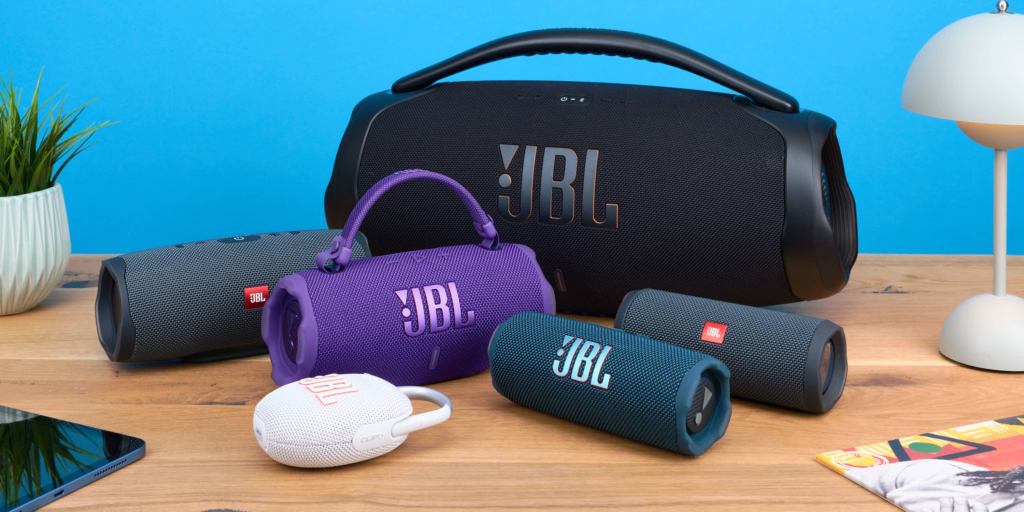 Wasserdichte Bluetooth Lautsprecher Gruppenbild JBL