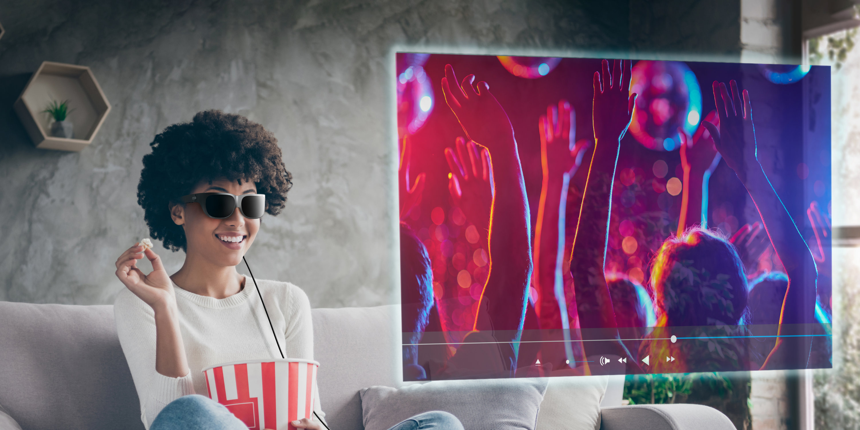 Lenovo Glasses T1 "Tragbares Kino" mit MicroOLEDDisplays HIFI.DE