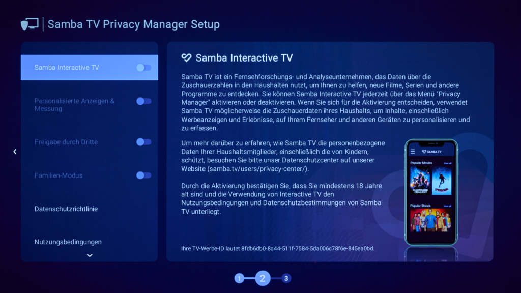 Samba Interactive TV Werbung