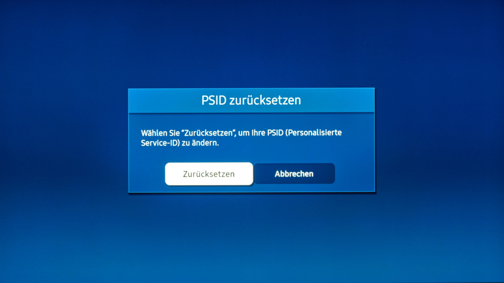 Samsung Werbe-ID PSID zurücksetzen
