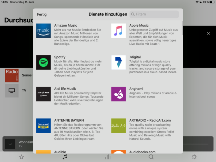 Sonos App Screenshot 