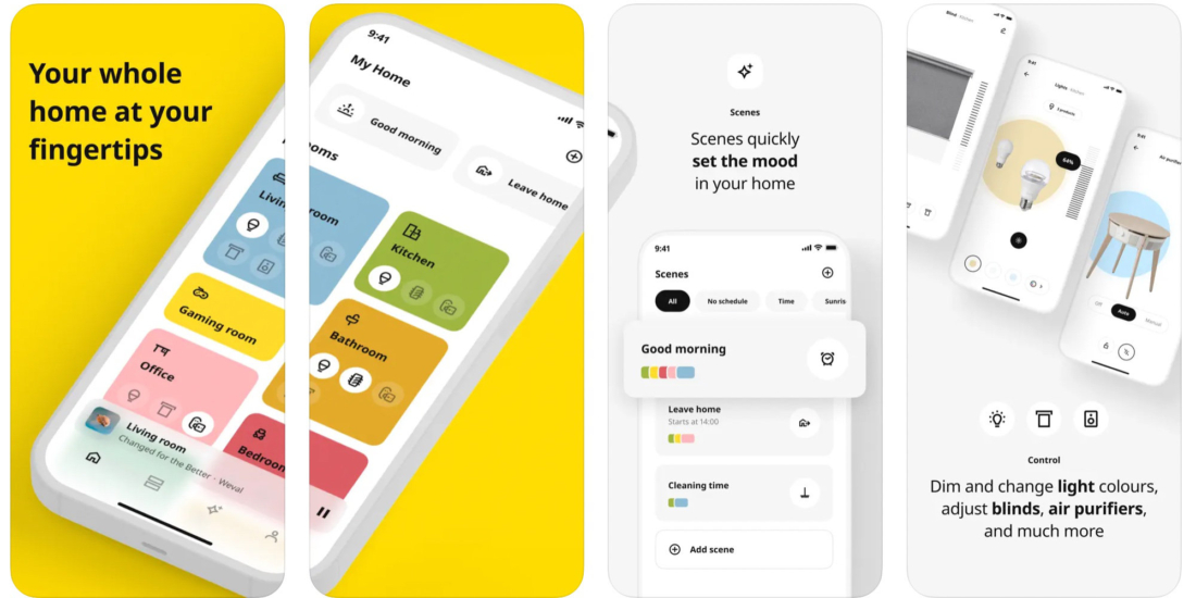 Die App "Ikea Home smart" für den Dirigera-Hub steht zur Verfügung.