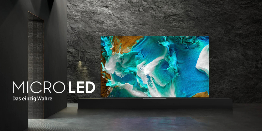 Samsung bringt 2023 einen Micro LED mit 89 Zoll Diagonale auf den Markt.