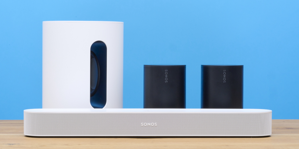 Sonos Beam mit Sub Mini und Era 100
