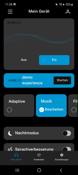 Soundmodi App Sennheiser Ambeo Soundbar Plus