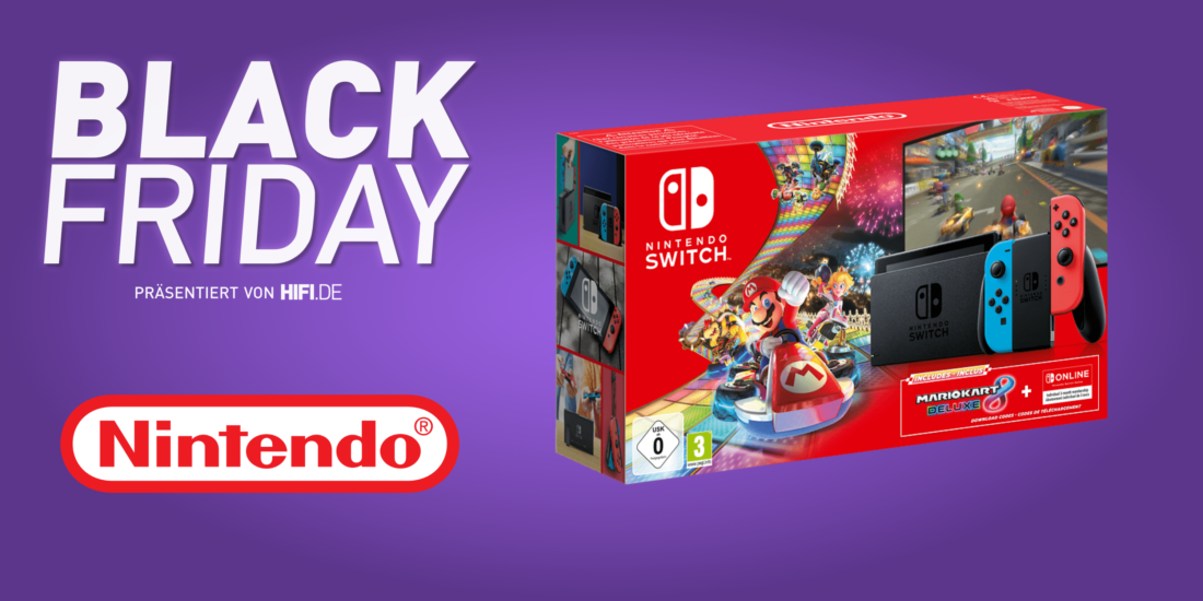 Nintendo Switch: Zum Black Friday im BundleBundle mit Mario Kart zum Black Friday für unter 300 Euro