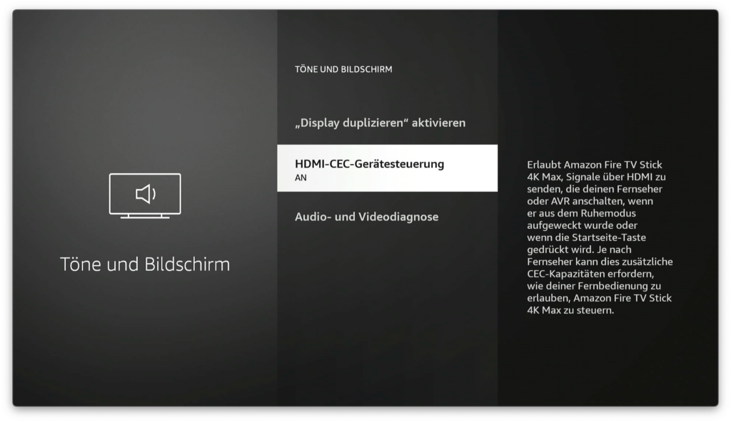 HDMI-CEC-Geräte Fire TV