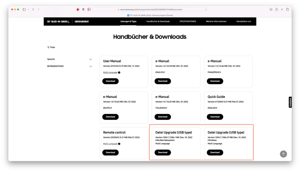 Update the firmware on Samsung TVs this is how