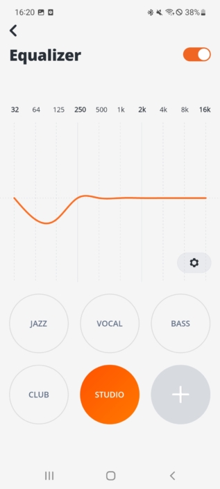 Equalizer in der JBL Headphones App
