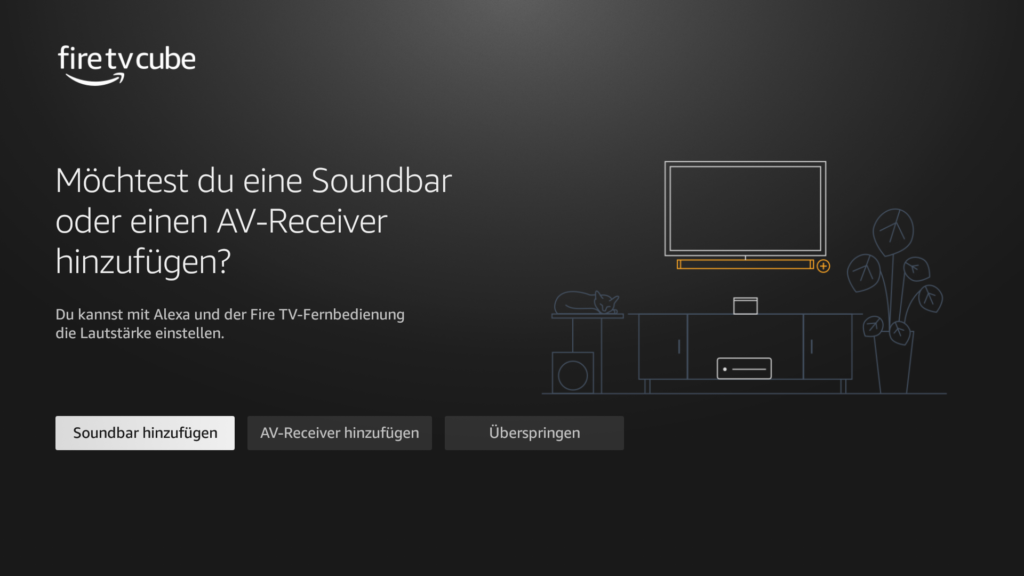 Fire TV Soundbar AV-Receiver steuern