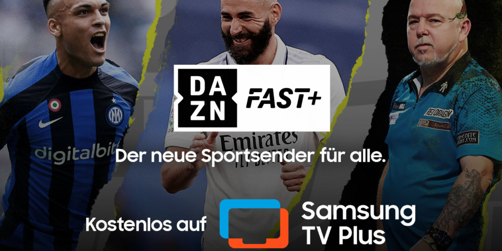 Fast DAZN Fast+: Kostenloser Sportsender jetzt exklusiv auf Samsung TV Plus ...