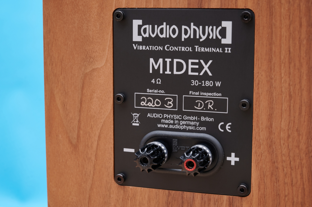Audio Physic Midex Anschlüsse